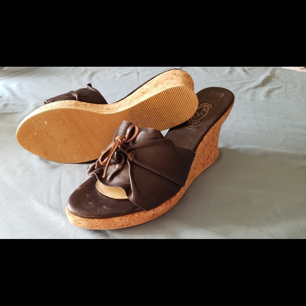 Salby Cork Heeled Sandals